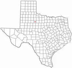 Location of Aspermont, Texas
