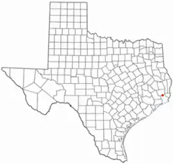 موقعیت Bevil Oaks, Texas