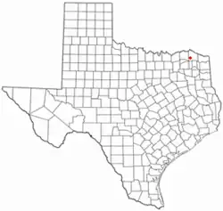 موقعیت Bogata, Texas