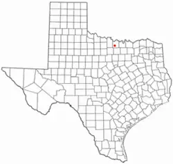 موقعیت Bowie, Texas