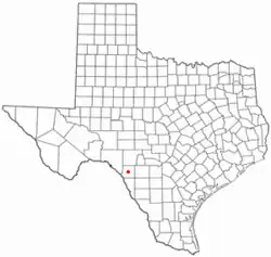 موقعیت Brackettville, Texas