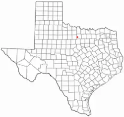 Location of Bryson, Texas