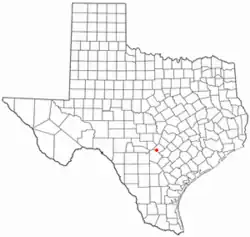 Location of Bulverde, Texas