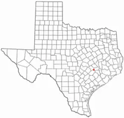 موقعیت Carmine, Texas