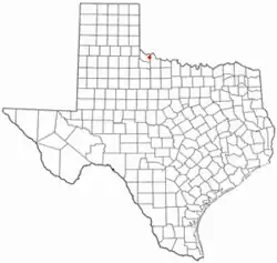 Location of Chillicothe, Texas