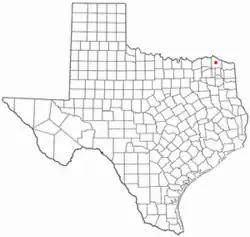 موقعیت Clarksville, Texas