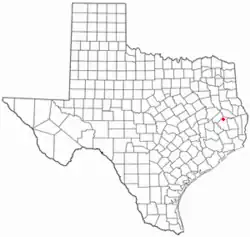 موقعیت Corrigan, Texas