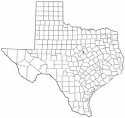 موقعیت Cranfills Gap, Texas