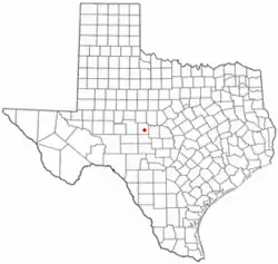 موقعیت Eden, Texas