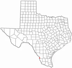 Location of El Cenizo, Texas