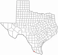 موقعیت Escobares, Texas