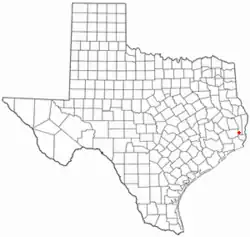 موقعیت Evadale, Texas