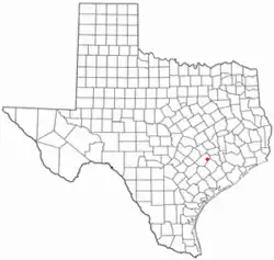 Location of Fayetteville in تگزاس