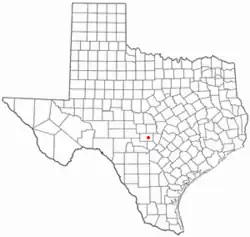 موقعیت Fredericksburg, Texas