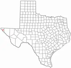 Location of Horizon City, Texas