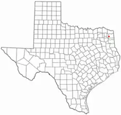 موقعیت Hughes Springs, Texas