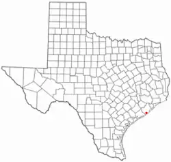 موقعیت Jones Creek, Texas