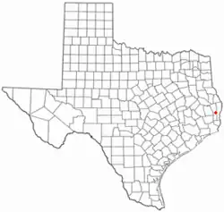 موقعیت Kirbyville, Texas