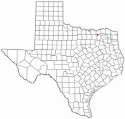 موقعیت Leonard, Texas