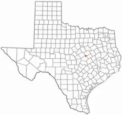 موقعیت Moody, Texas