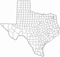 موقعیت Naples, Texas