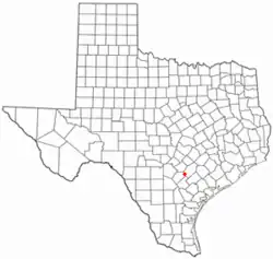 موقعیت Nixon, Texas
