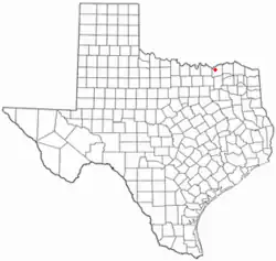موقعیت Ravenna, Texas