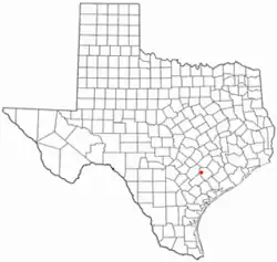 موقعیت Shiner, Texas