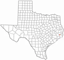 موقعیت Sour Lake, Texas