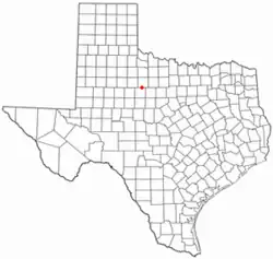 Location of Stamford, Texas