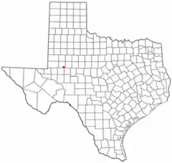 Location of Stanton, Texas
