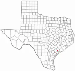 موقعیت Vanderbilt, Texas