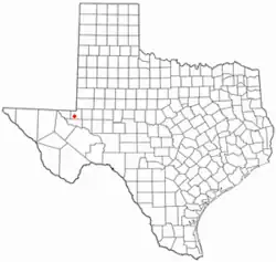 Location of Wink, Texas