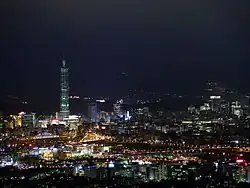 تایوانSkyline of Xinyi in تایپه.