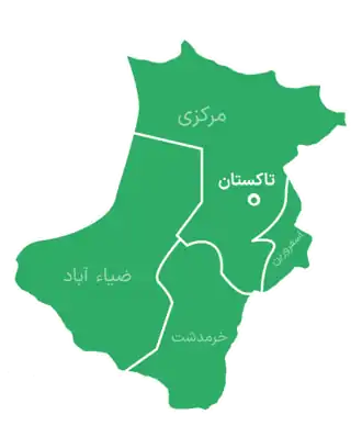 بخش‌های شهرستان تاکستان