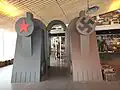 Soviet and Nazi exhibit in the museum.