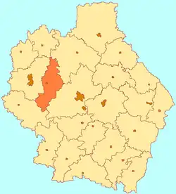 Location of Nikiforovsky District in Tambov Oblast