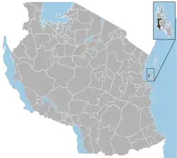 Location in Tanzania