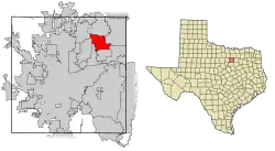 موقعیت Colleyville, Texas