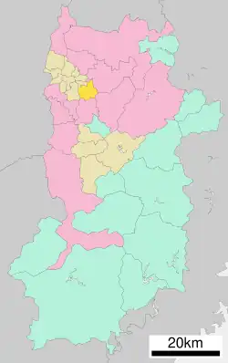 موقعیت تاواراموتو، نارا در استان نارا
