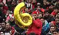 استفاده از نماد ۶ در ورزشگاه آزادی توسط هواداران پرسپولیس