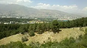 نمایی از بوستان جنگلی لویزان