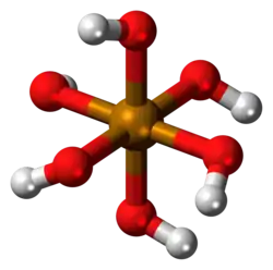 Ball-and-stick model of telluric acid