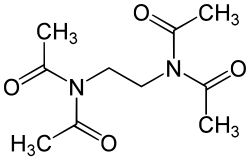 Skeletal formula of tetraacetylethylenediamine