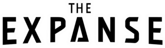Textual logo in black block-capital lettering, "The" in smaller text above the word "Expanse", the letter A stylized as a triangle.