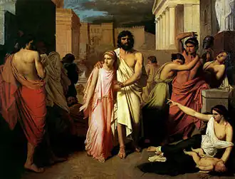 ادیپ و آنتیگونه اثر چارلز جالابر (1842)