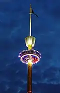برج در شب
