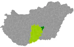 موقعیت ناحیه تیساکچکه در نقشه