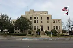 The Titus County Courthouse in Mount Pleasant, Texas