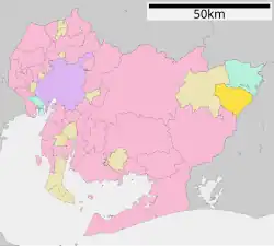 Location of Tōei in استان آیچی